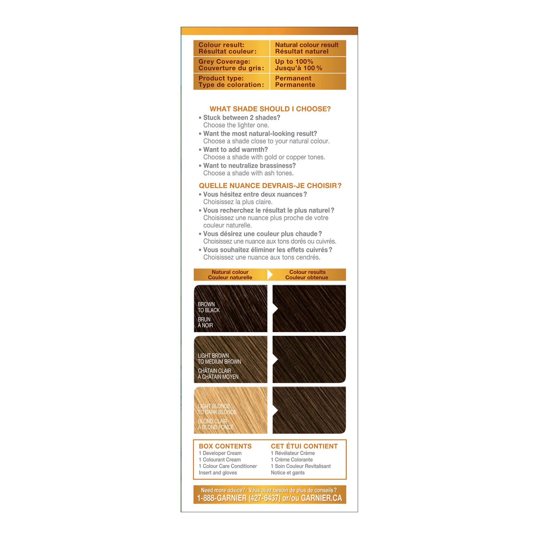 garnier hair dye belle color 40 brown 70103160024 left